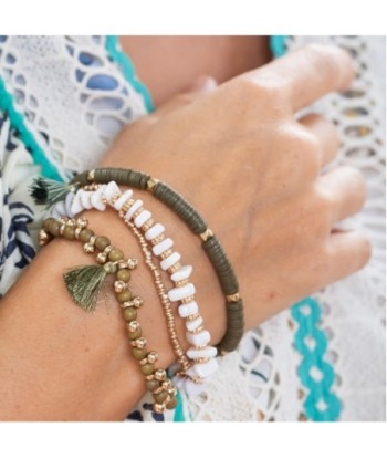 Pulsera de Algodón Crudo para Mujer - Complemento Bohemio ISLABONITA - Moda Isla Bonita - Accesorio de Estilo