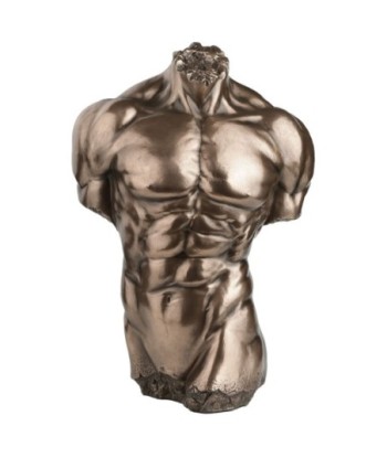 Figura Torso Hombre de Resina con Detalles Realistas para Decoración