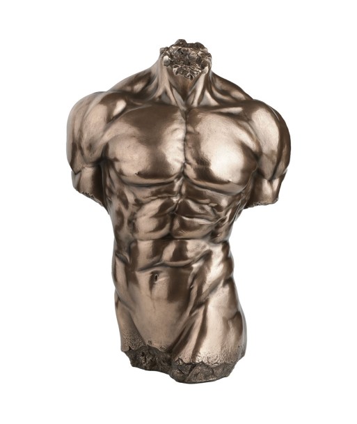 Figura Torso Hombre de Resina con Detalles Realistas para Decoración