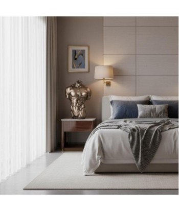 Figura Torso Hombre de Resina con Detalles Realistas para Decoración