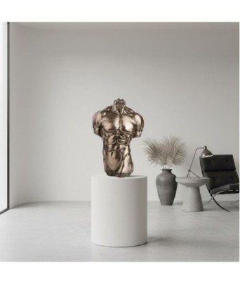 Figura Torso Hombre de Resina con Detalles Realistas para Decoración