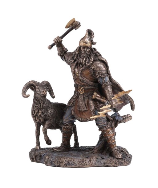 Figura Mitológica Perun, Dios Eslavo Del Trueno, Resina, Acabado Detallado, Decoración de Oficina