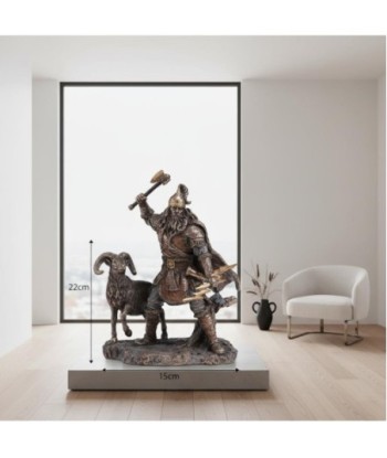 Figura Mitológica Perun, Dios Eslavo Del Trueno, Resina, Acabado Detallado, Decoración de Oficina