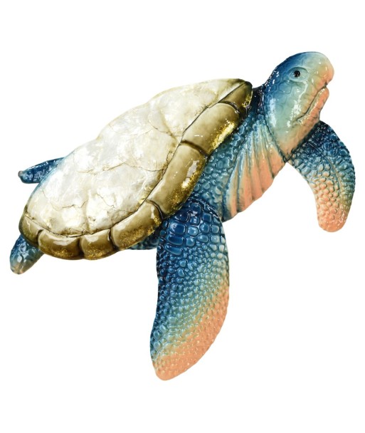 Adorno Pared Tortuga de Metal - Estilo Marino, Decoración Colorida