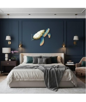 Adorno Pared Tortuga de Metal - Estilo Marino, Decoración Colorida
