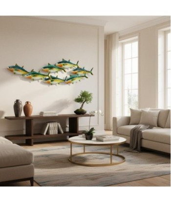 Adorno Pared Peces de Metal para Decoración Costera y Nautica