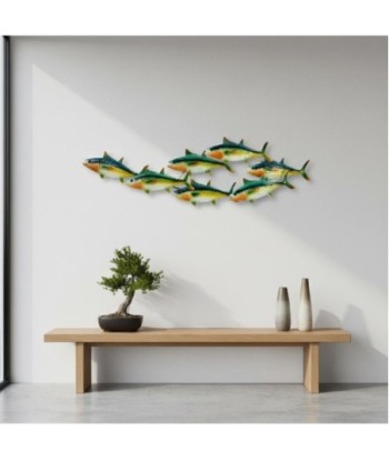 Adorno Pared Peces de Metal para Decoración Costera y Nautica