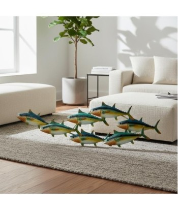 Adorno Pared Peces de Metal para Decoración Costera y Nautica