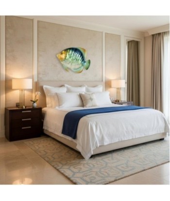 Adorno Pared Pez de Metal para Decoración del Hogar - Estilo Marítimo
