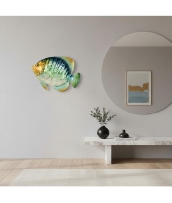 Adorno Pared Pez de Metal para Decoración del Hogar - Estilo Marítimo