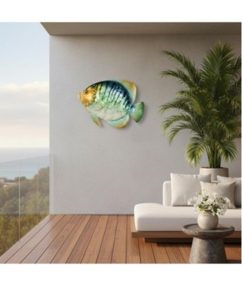 Adorno Pared Pez de Metal para Decoración del Hogar - Estilo Marítimo