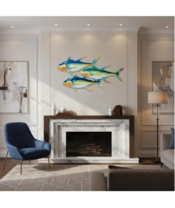 Adorno Pared Peces de Metal | Decoración Acuática Moderna