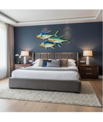 Adorno Pared Peces de Metal | Decoración Acuática Moderna