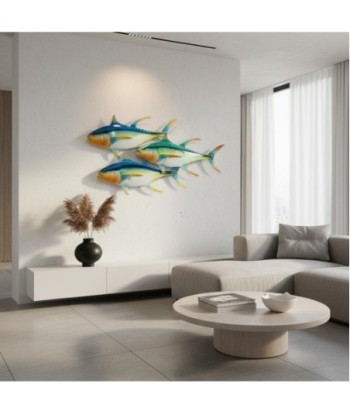 Adorno Pared Peces de Metal | Decoración Acuática Moderna