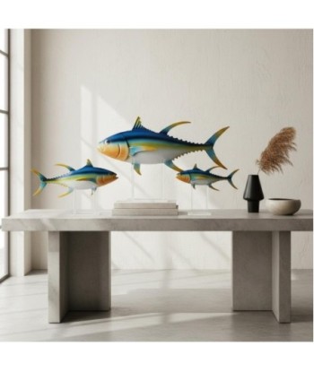 Adorno Pared Peces de Metal | Decoración Acuática Moderna
