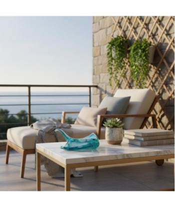 Pisapapel Raya de Vidrio Turquesa - Diseño Moderno y Decorativo