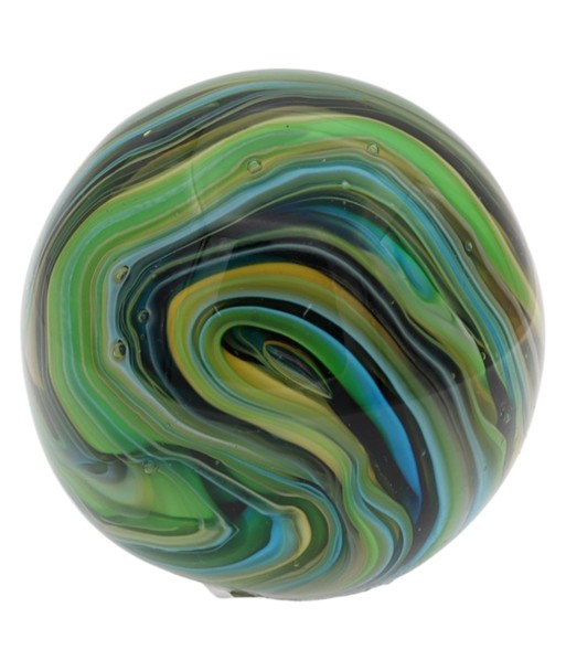 Pisapapel de vidrio multicolor con diseño abstracto y moderno