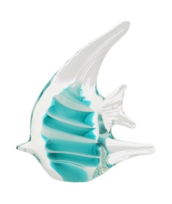 Pisapapel Pez Azul de Vidrio | Diseño Moderno y Decorativo