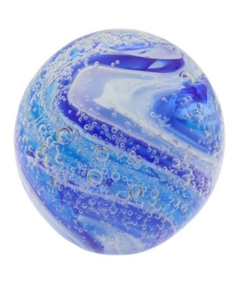 Pisapapel de Vidrio Azul con Burbujas