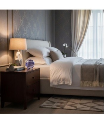 Pisapapel de Vidrio Azul con Efecto Espiral - Decoración Moderna