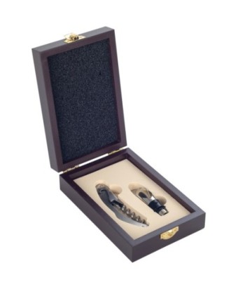 ORIGEN Home Decor Cajas set vino Abrebotellas | Negro Rectangular - 4x17x11cm