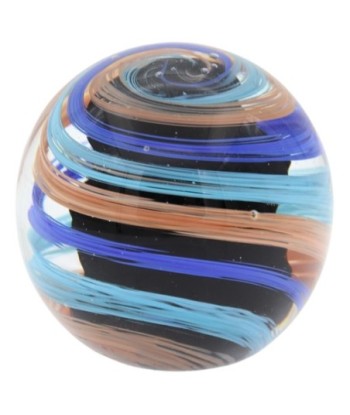 Pisapapel de vidrio decorativo en tonos azul y marrón - NOVEDAD