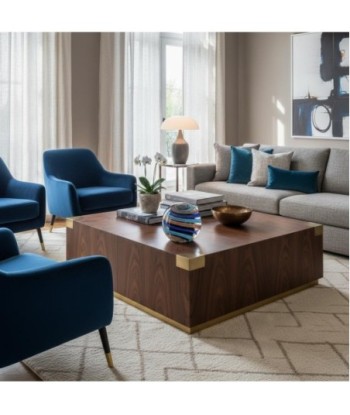 Pisapapel de vidrio decorativo en tonos azul y marrón - NOVEDAD
