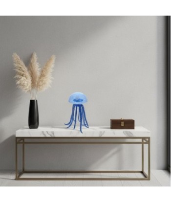 Pisapapel Medusa de Vidrio - Decoración Azul, Estilo Moderno