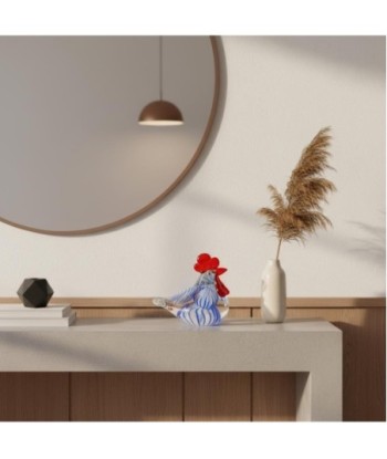 Pisapapel Gallina de Vidrio Colorido - Decoración Única