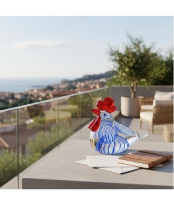 Pisapapel Gallina de Vidrio Colorido - Decoración Única