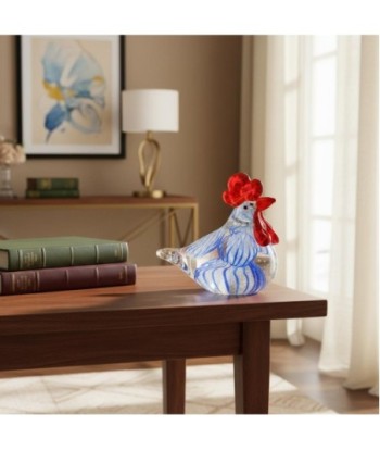Pisapapel Gallina de Vidrio Colorido - Decoración Única