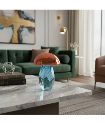 Pisapapel Seta de Vidrio Color Azul y Naranja - Estilo Moderno