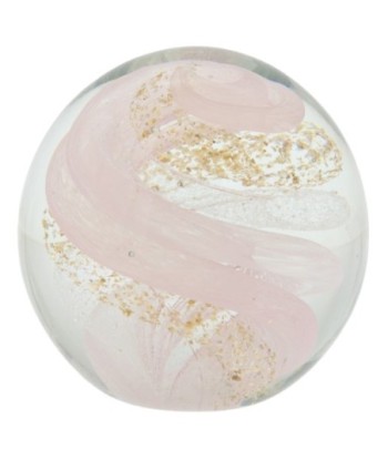 Pisapapel de Vidrio con Detalles Rosa y Dorado - NOVEDAD