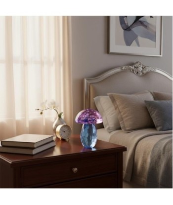 Pisapapel Seta de Vidrio Morado y Azul, Decoración Colorida y Moderna