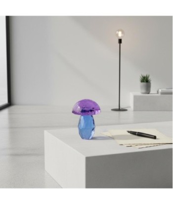 Pisapapel Seta de Vidrio Morado y Azul, Decoración Colorida y Moderna