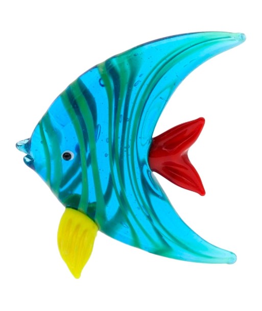 Pisapapel Pez de Vidrio Colorido para Decoración