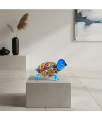 Pisapapel Tortuga de Vidrio Colorido - Artículo Decorativo de NOVEDAD