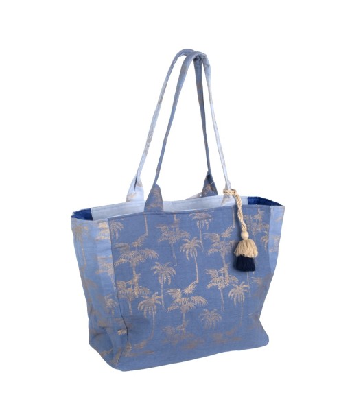 Isla Bonita By SIGRIS Bolso de Algodón con Estampado de Palmeras
