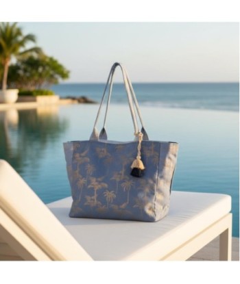 Isla Bonita By SIGRIS Bolso de Algodón con Estampado de Palmeras