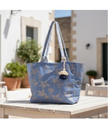 Isla Bonita By SIGRIS Bolso de Algodón con Estampado de Palmeras