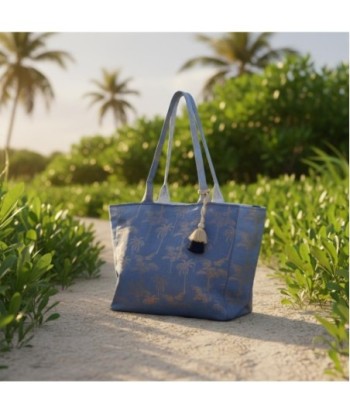 Isla Bonita By SIGRIS Bolso de Algodón con Estampado de Palmeras