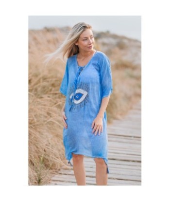 Isla Bonita By SIGRIS Poncho de Algodón Bordado - Estilo Boho Chic