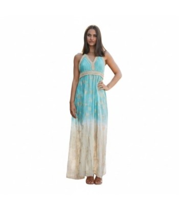 Isla Bonita By SIGRIS Vestido Largo de Algodón con Diseño Tropical