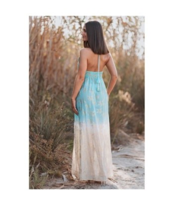 Isla Bonita By SIGRIS Vestido Largo de Algodón con Diseño Tropical