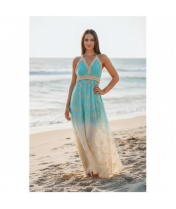 Isla Bonita By SIGRIS Vestido Largo de Algodón con Diseño Tropical