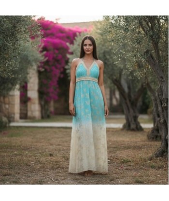 Isla Bonita By SIGRIS Vestido Largo de Algodón con Diseño Tropical