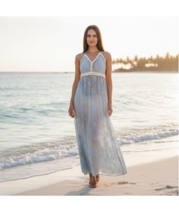 Isla Bonita By SIGRIS Vestido Largo de Algodón con Estampado Floral