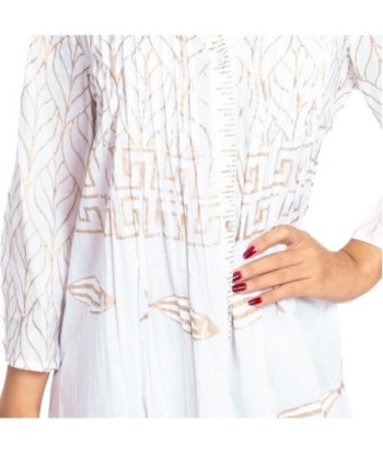 Kurta Multicolor para Mujer - Estilo Ibiza, 100% Algodón, Perfecta para Ocasiones Especiales y Uso Diario, Moda