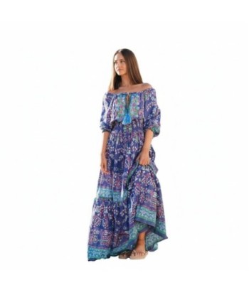 Isla Bonita By SIGRIS Vestido Largo de Algodón con Estampado Floral