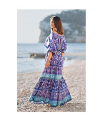Isla Bonita By SIGRIS Vestido Largo de Algodón con Estampado Floral